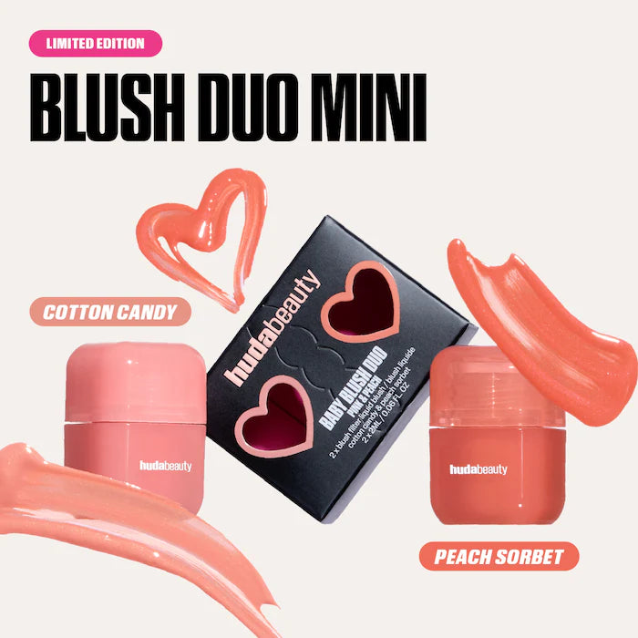 HUDA BEAUTY
Mini Baby Blush Duo Set