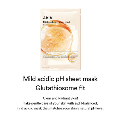 Mild Acidic pH Sheet Mask Glutathiosome Fit