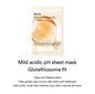 Mild Acidic pH Sheet Mask Glutathiosome Fit