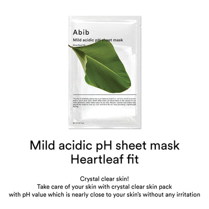 Mild acidic pH sheet mask Heartleaf Fit